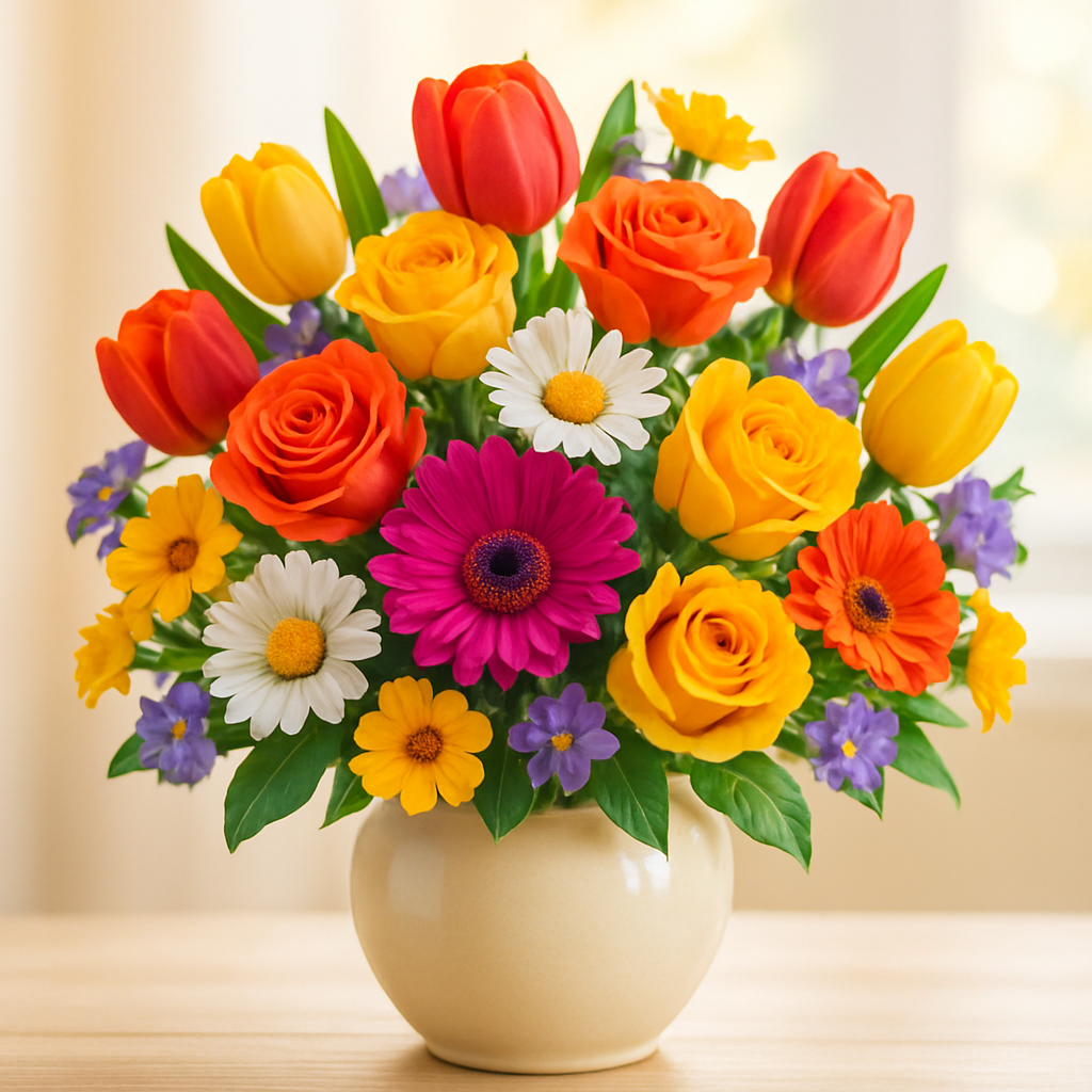 Bunte Blumenstrauß