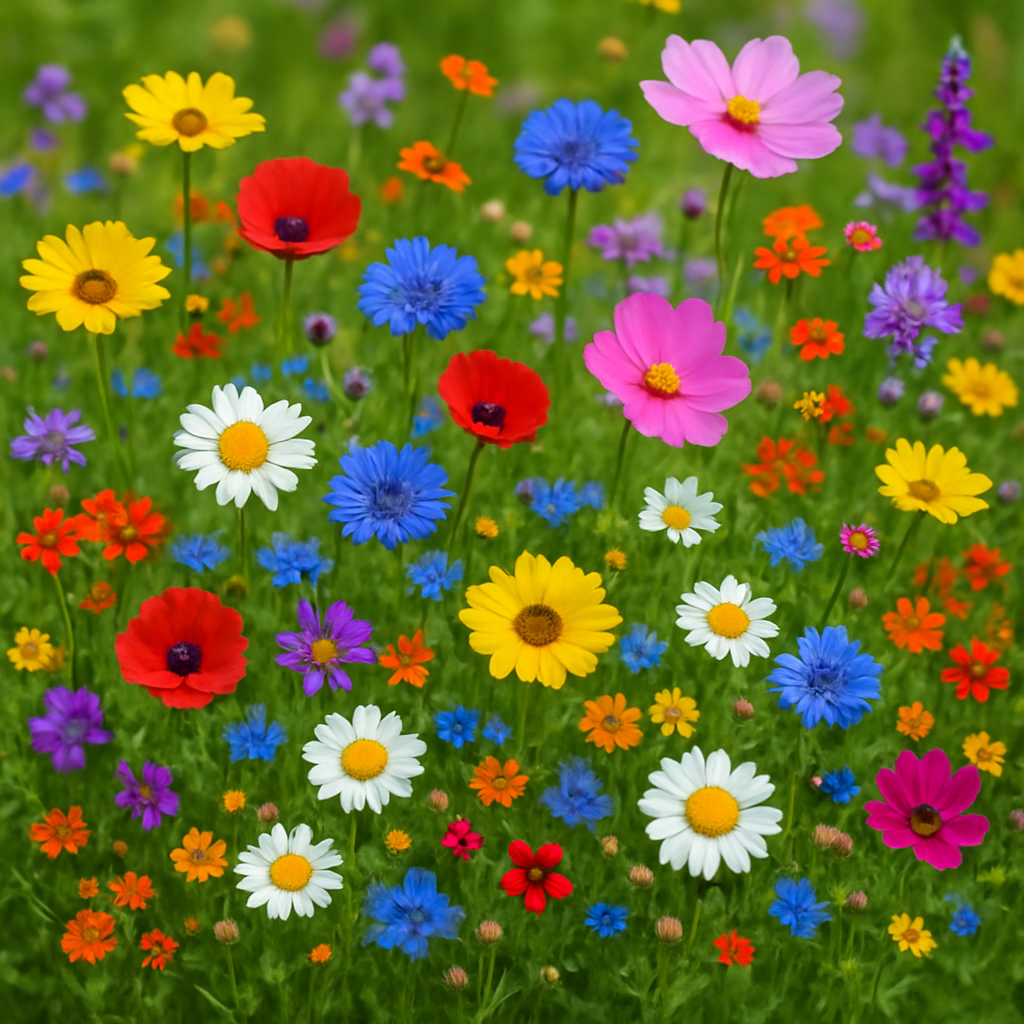 Mischung von Wildblumen